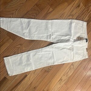 White Straight-Leg Jeans